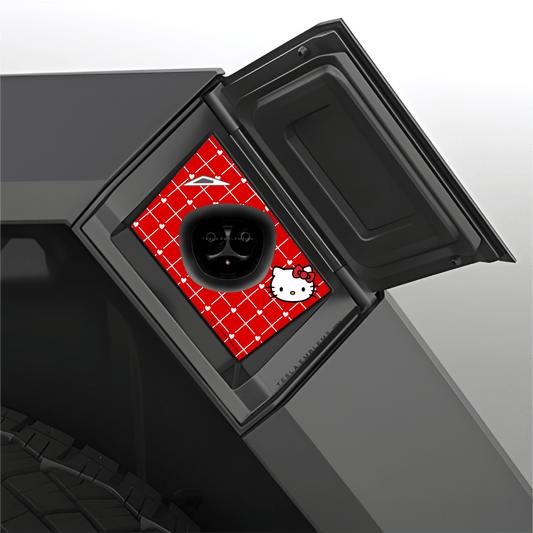 Hello Kitty Tesla Charge Port Wrap - Tesla Emblems