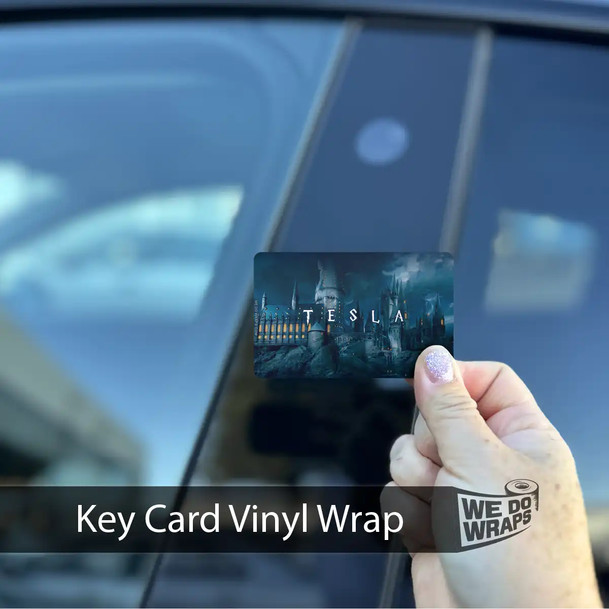 Hogwarts Castle | NFC Key Card Wrap - Tesla Emblems