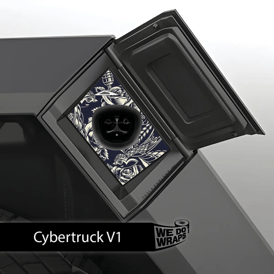 Ink & Elegance Art Tesla Charge Port Wrap | Cybertruck - Tesla Emblems