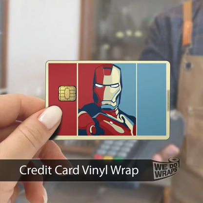 Iron Man Portrait | NFC Key Card Wrap - Tesla Emblems