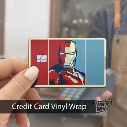 Iron Man Portrait | NFC Key Card Wrap - Tesla Emblems