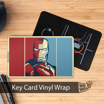 Iron Man Portrait | NFC Key Card Wrap - Tesla Emblems