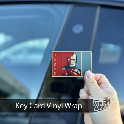 Iron Man Portrait | NFC Key Card Wrap - Tesla Emblems