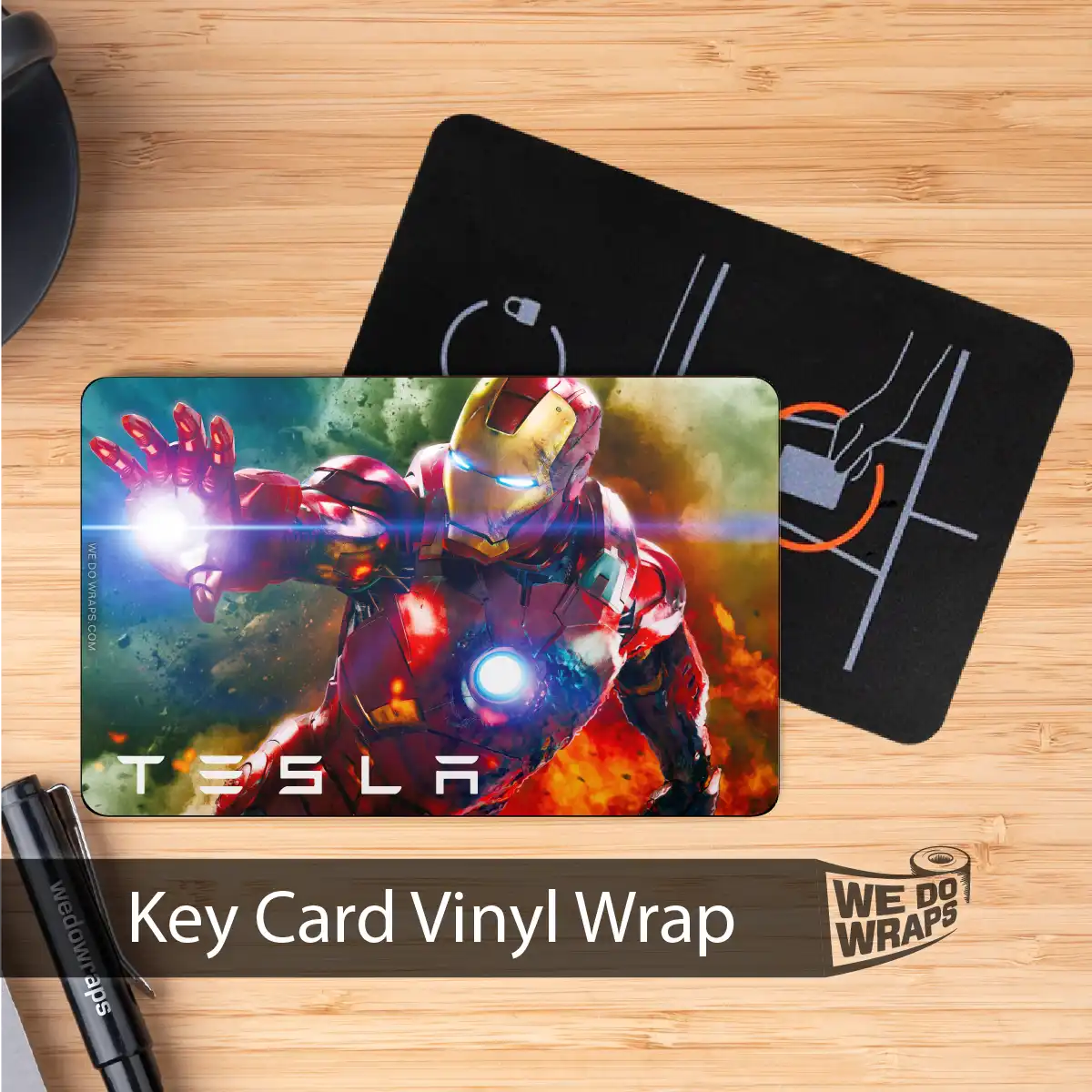 Iron Man | NFC Key Card Wrap - Tesla Emblems