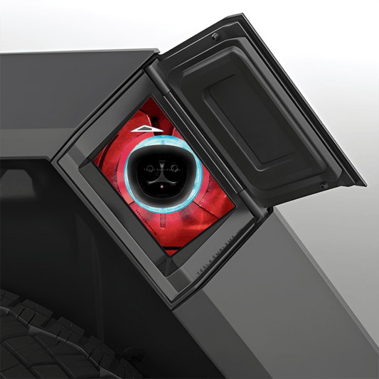 Ironman Arc Reactor Charge Port Wrap - Tesla Emblems