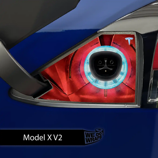 Arc Reactor Tesla Charge Port Wrap | Model X - Tesla Emblems