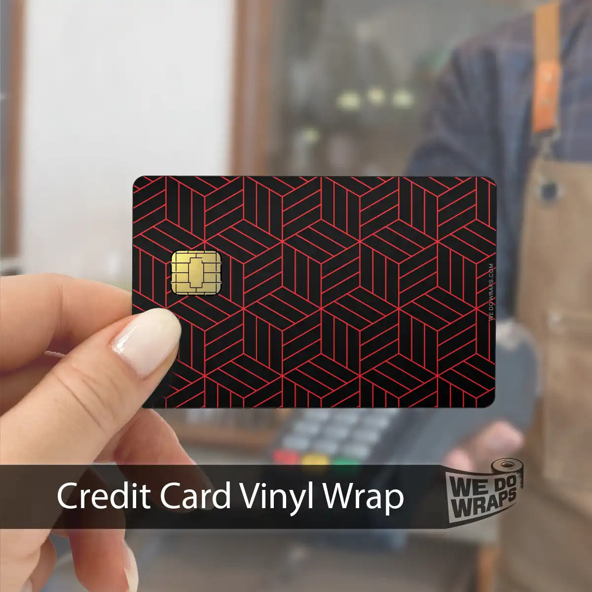 Isometric 3D Pattern | NFC Key Card Wrap - Tesla Emblems