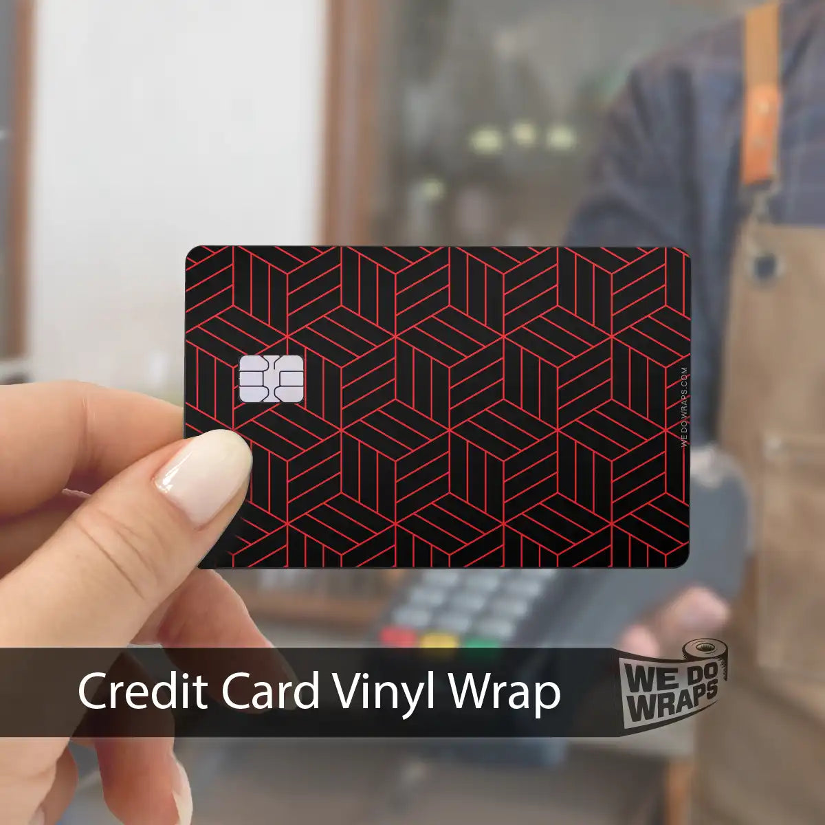 Isometric 3D Pattern | NFC Key Card Wrap - Tesla Emblems