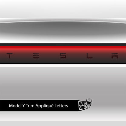 Isometric 3D Pattern Tesla Emblem Decals (Front + Back) | Model Y - Tesla Emblems