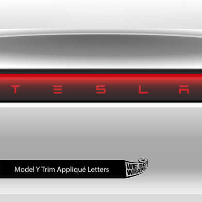 Isometric 3D Pattern Tesla Emblem Decals (Front + Back) | Model Y - Tesla Emblems