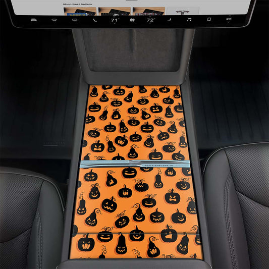 Jack - O' - Lantern Center Console Wrap Kit | MY 2026+ "Juniper" - Tesla Emblems