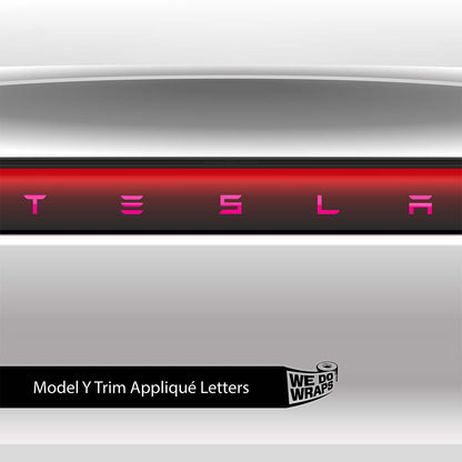 KPMF Gloss Momentum Pink Tesla Emblem Decals (Front + Back) | Model Y - Tesla Emblems