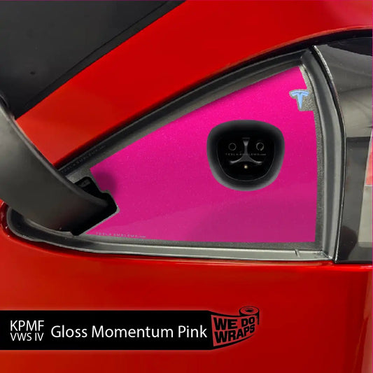 KPMF Gloss Momentum Pink Tesla Charge Port Wrap | Model S - Tesla Emblems