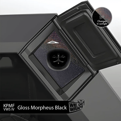 KPMF Gloss Morpheus Black Tesla Charge Port Wrap | Cybertruck - Tesla Emblems