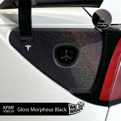 KPMF Gloss Morpheus Black Tesla Charge Port Wrap | Model Y - Tesla Emblems