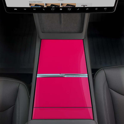KPMF Gloss Pool Party Pink | Tesla Center Console Wrap Kit | Model Y 2026 - Tesla Emblems