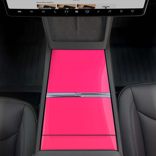 KPMF Gloss Pool Party Pink | Tesla Center Console Wrap Kit | Model Y 2026 - Tesla Emblems