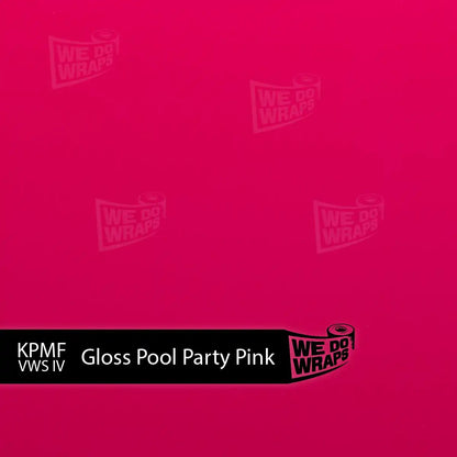 KPMF Gloss Pool Party Pink Tesla Emblem Decals (Front + Back) | Model Y - Tesla Emblems
