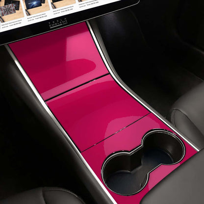 KPMF Gloss Pool Party Pink | Tesla Center Console Wrap Kit | Model Y ’19-20 - Tesla Emblems