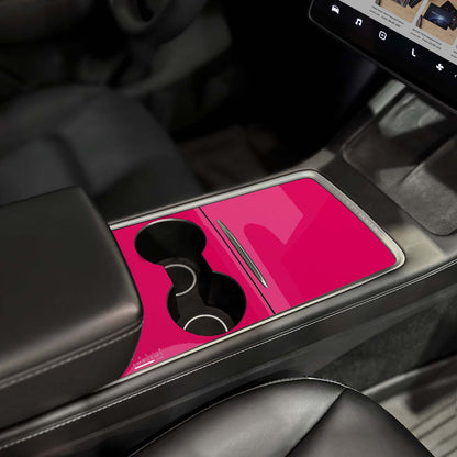 KPMF Gloss Pool Party Pink | Tesla Center Console Wrap Kit | Model Y '21-25 - Tesla Emblems