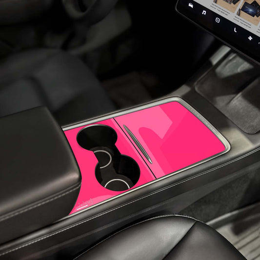 KPMF Gloss Pool Party Pink | Tesla Center Console Wrap Kit | Model Y '21-25 - Tesla Emblems