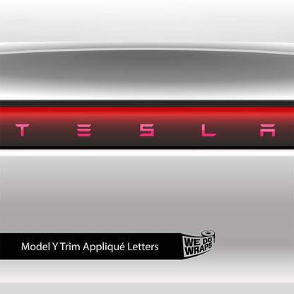 KPMF Gloss Pool Party Pink Tesla Emblem Decals (Front + Back) | Model Y - Tesla Emblems