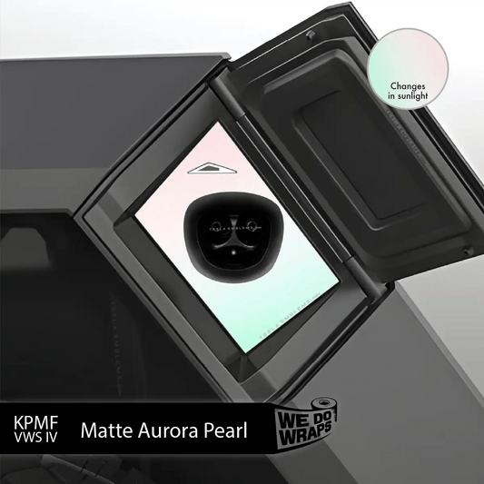 KPMF Matte Aurora Pearl Tesla Charge Port Wrap | Cybertruck - Tesla Emblems