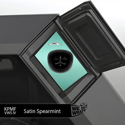 KPMF Satin Spearmint Tesla Charge Port Wrap | Cybertruck - Tesla Emblems