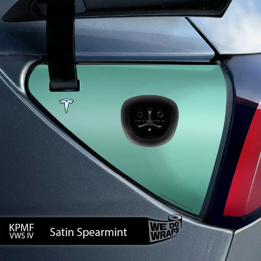 KPMF Satin Spearmint Tesla Charge Port Wrap | Model Y - Tesla Emblems