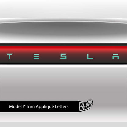 KPMF Satin Spearmint Tesla Emblem Decals (Front + Back) | Model Y - Tesla Emblems
