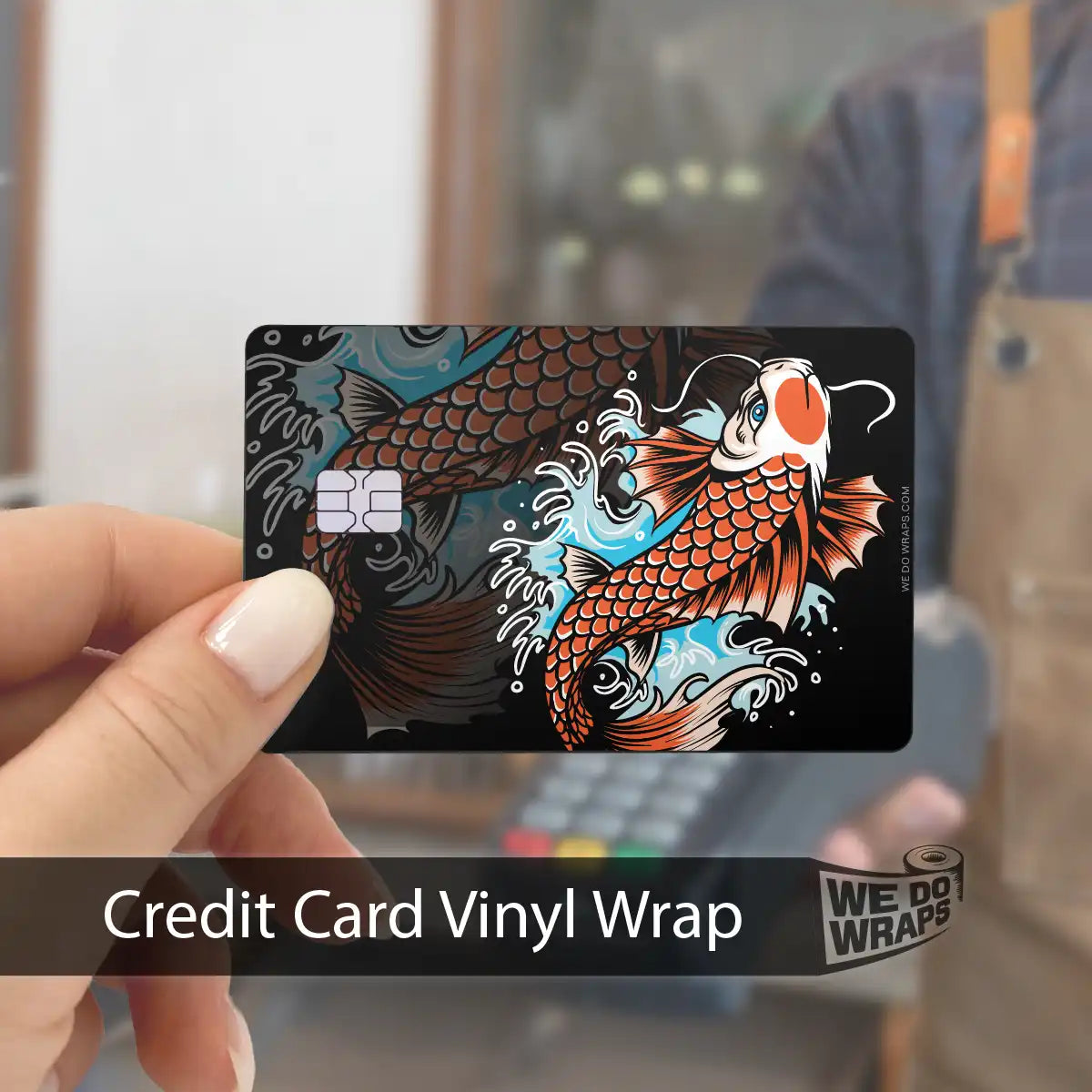 Koi Tattoo Art | NFC Key Card Wrap - Tesla Emblems
