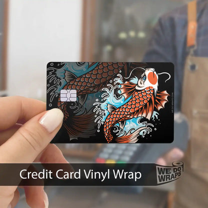 Koi Tattoo Art | NFC Key Card Wrap - Tesla Emblems