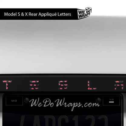 Kumo Clouds Tesla Emblem Decals (Front + Back) | Model S - Tesla Emblems