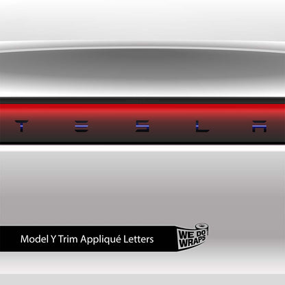 Blue Laser Sword Tesla Emblem Decals (Front + Back) | Model Y - Tesla Emblems