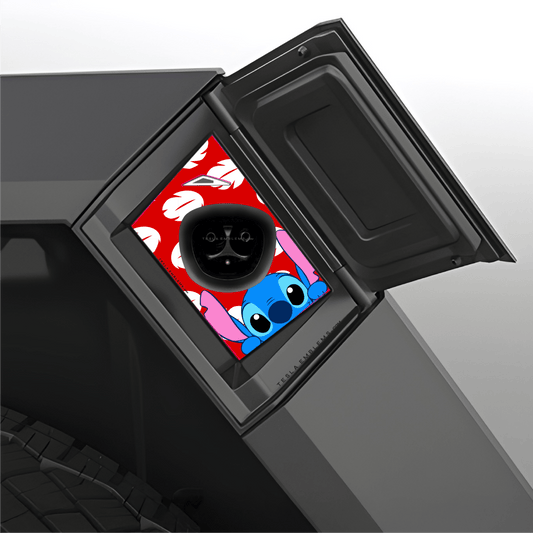 Lilo & Stitch Tesla Charge Port Wrap - Tesla Emblems