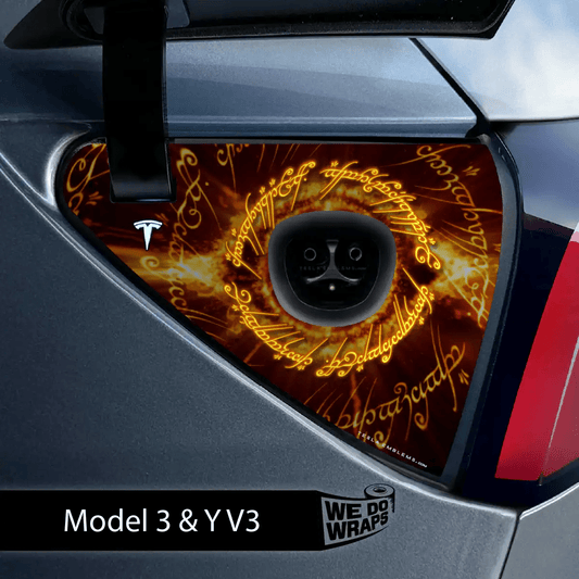 One Ring Tesla Charge Port Wrap | Model 3 - Tesla Emblems