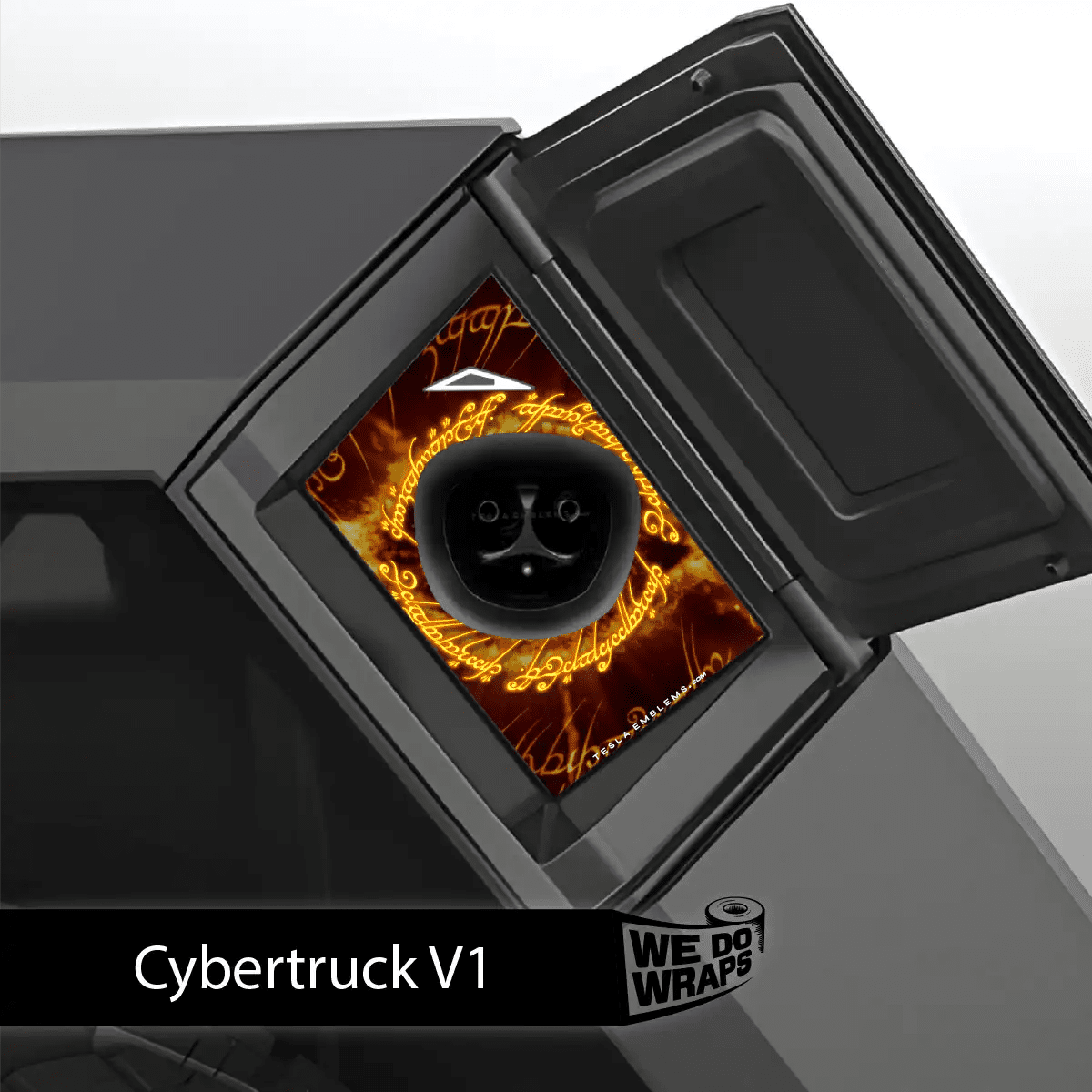 One Ring Tesla Charge Port Wrap | Cybertruck - Tesla Emblems