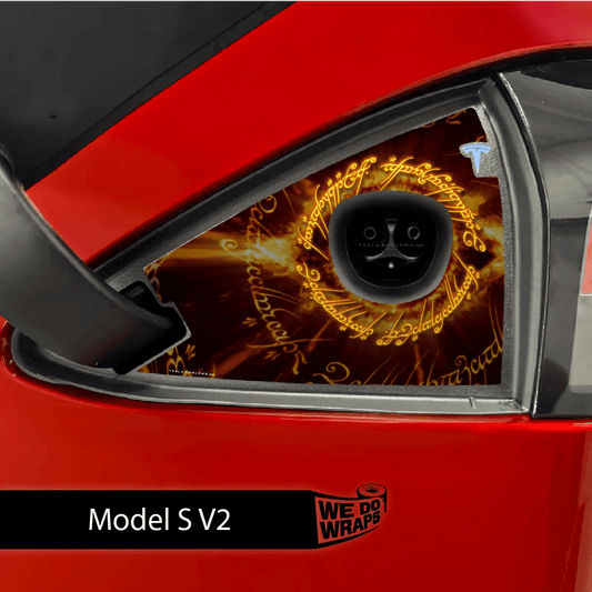 One Ring Tesla Charge Port Wrap | Model S - Tesla Emblems