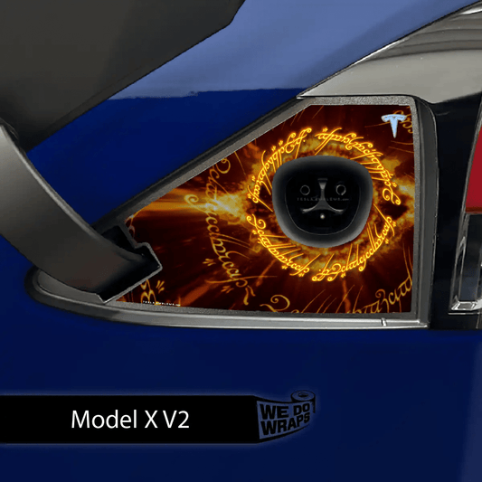 One Ring Tesla Charge Port Wrap | Model X - Tesla Emblems