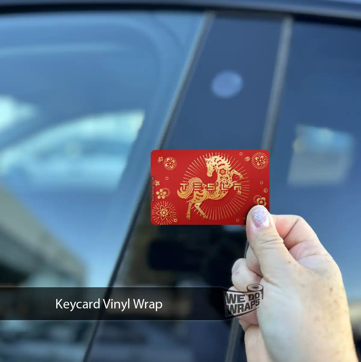 Year of the Horse | NFC Key Card Wrap - Tesla Emblems