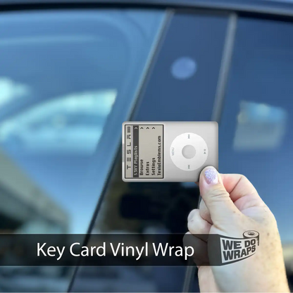 MP3 Player | NFC Key Card Wrap - Tesla Emblems