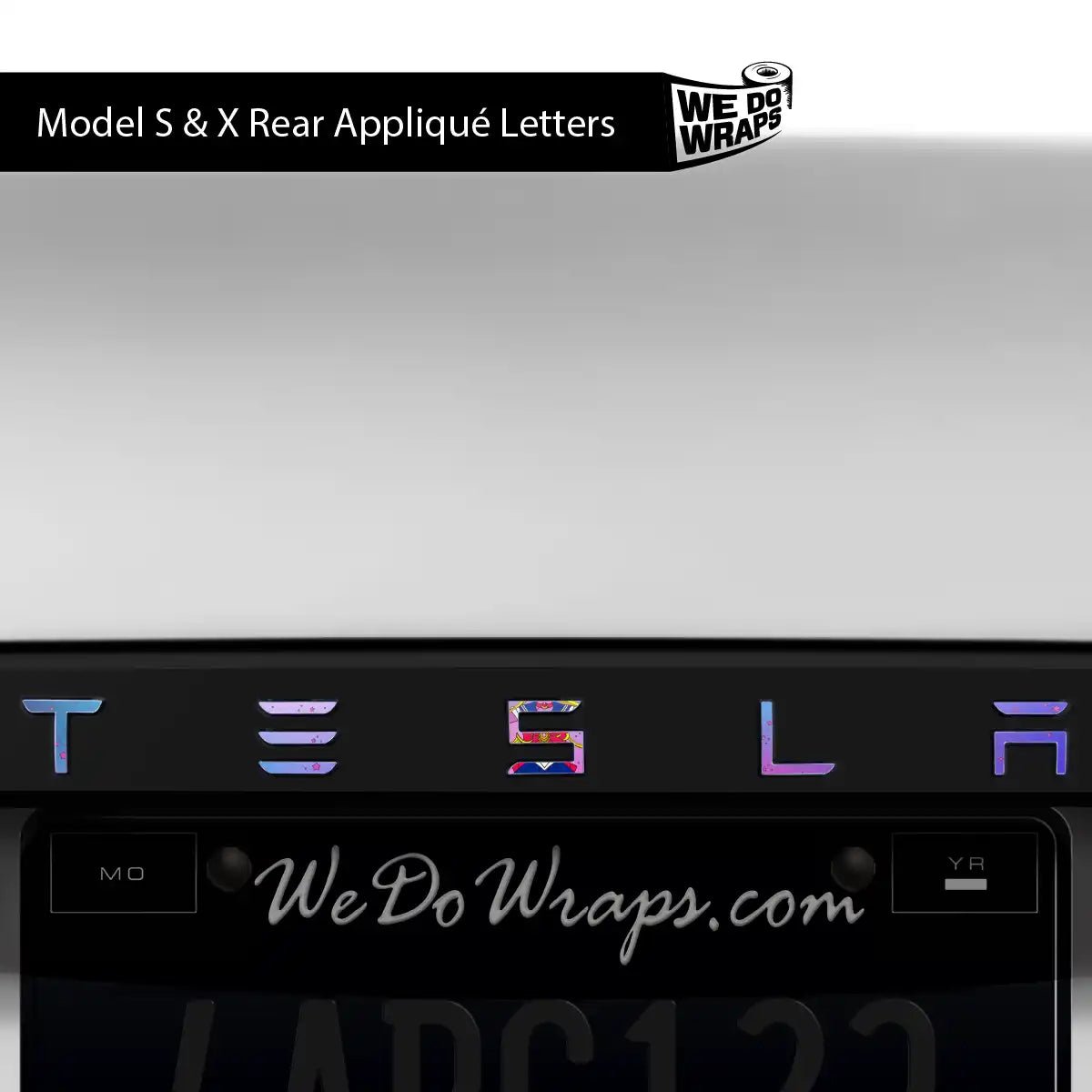 Magical Girl Tesla Emblem Decals (Front + Back) | Model S - Tesla Emblems