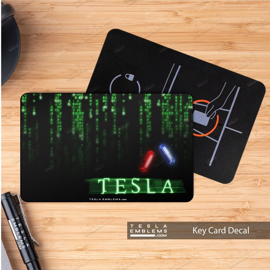 Matrix Pill NFC Keycard Decal - Tesla Emblems