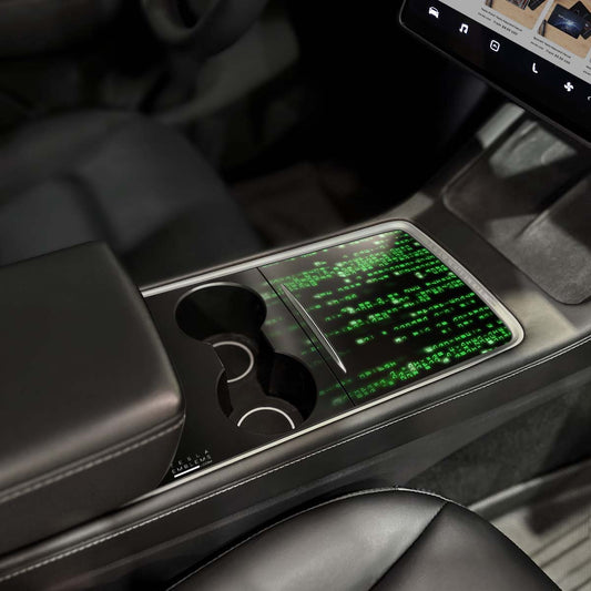 Matrix Tesla Center Console Wrap Kit | 2021 - 2023 Model 3 & Y - Tesla Emblems