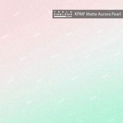 KPMF Matte Aurora Pearl Center Console Wrap Kit - Tesla Emblems