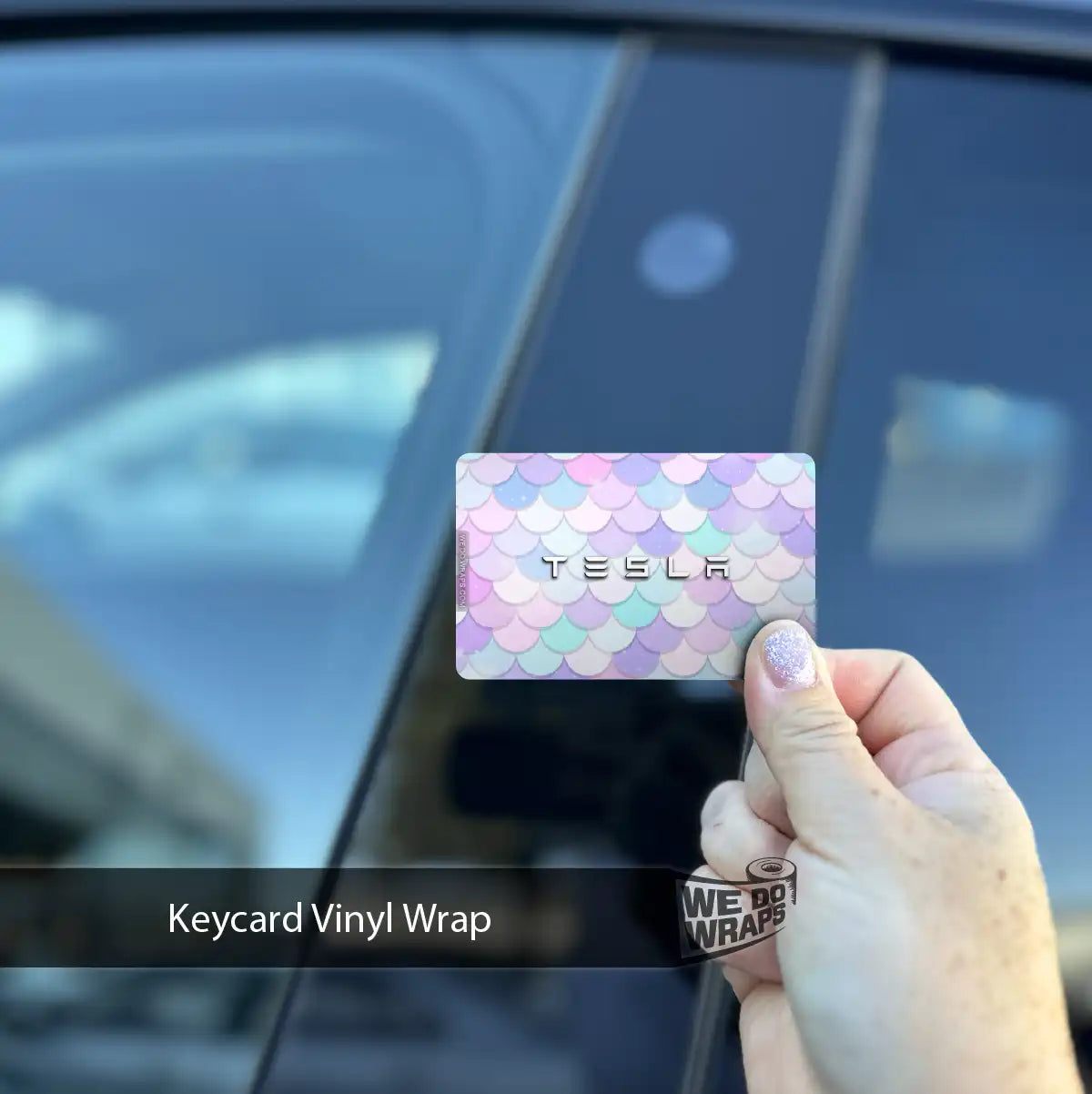 Mermaid Tesla Keycard Decal - Tesla Emblems
