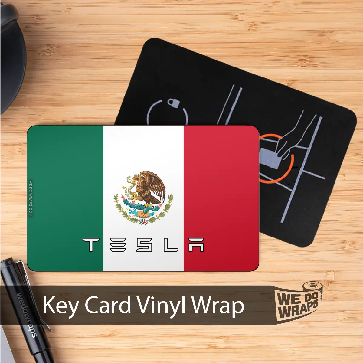 Mexican Flag | NFC Key Card Wrap - Tesla Emblems