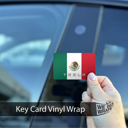 Mexican Flag | NFC Key Card Wrap - Tesla Emblems