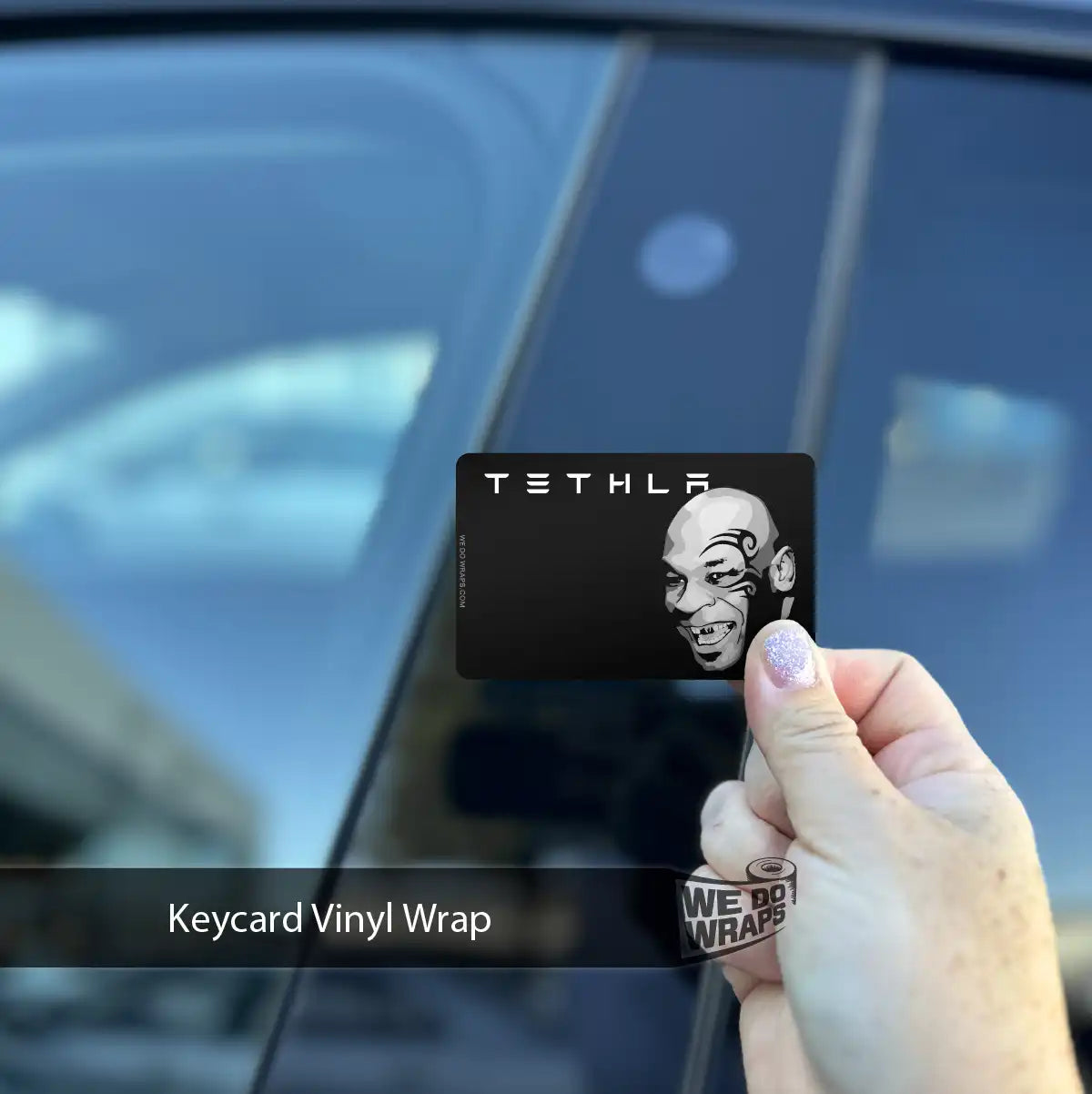 Mike Tethla Keycard Decal Tesla - Tesla Emblems