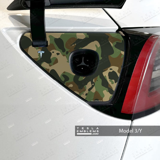 Camo Tesla Charge Port Wrap